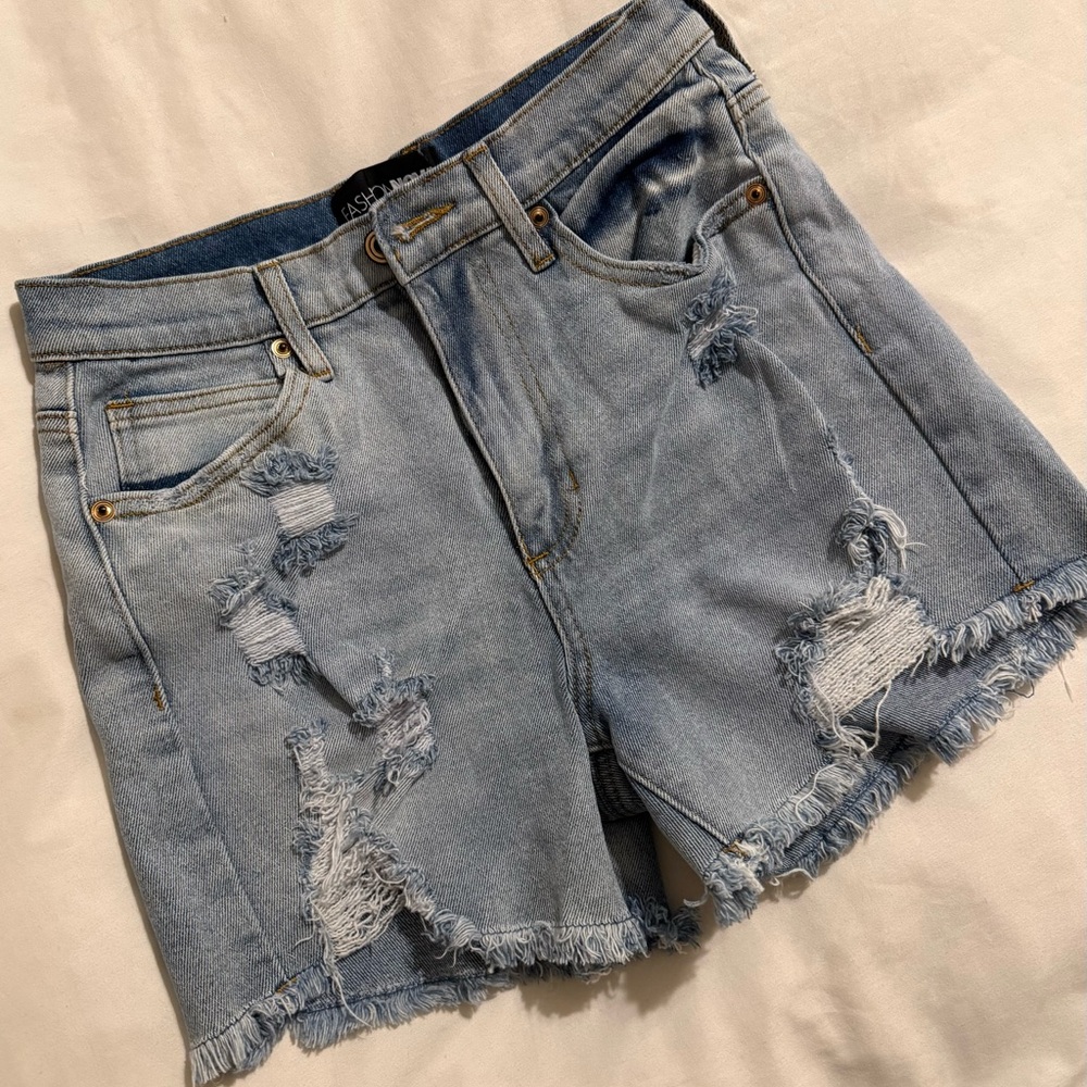 Distressed Denim Women Shorts